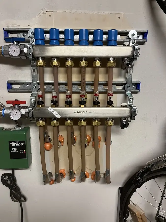 Plumber performing Leak Detection at a residential property in Pittstown